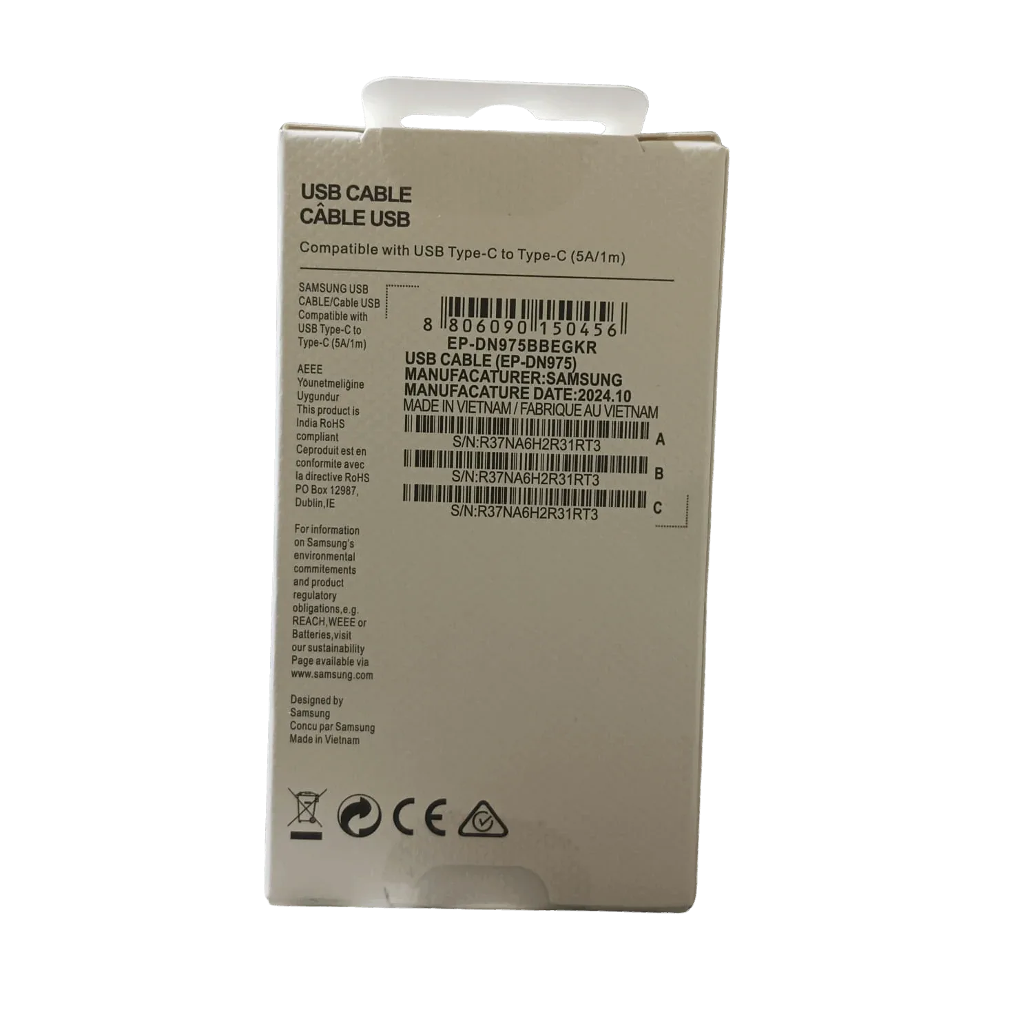 Samsung Original 5A USB-C to USB-C Cable - LebTech-store