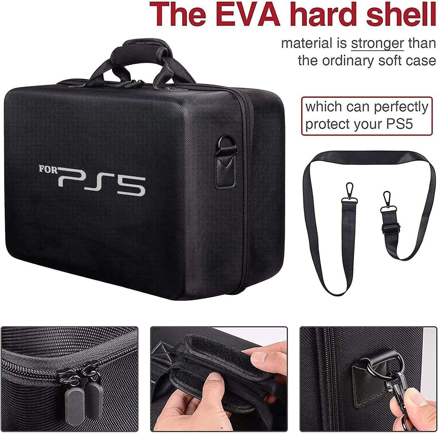 PS5 Slim Hard Shell Travel Case – Waterproof & Shockproof - LebTech-store