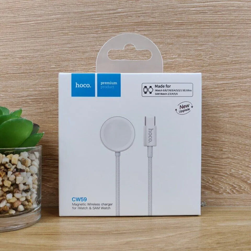 hoco. product packaging on a wooden surface with a plant in the background