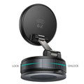 Black car mount with a pop-up design on a white background