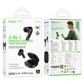 Hoco 2-in-1 remote control TWS headset packaging on a white background