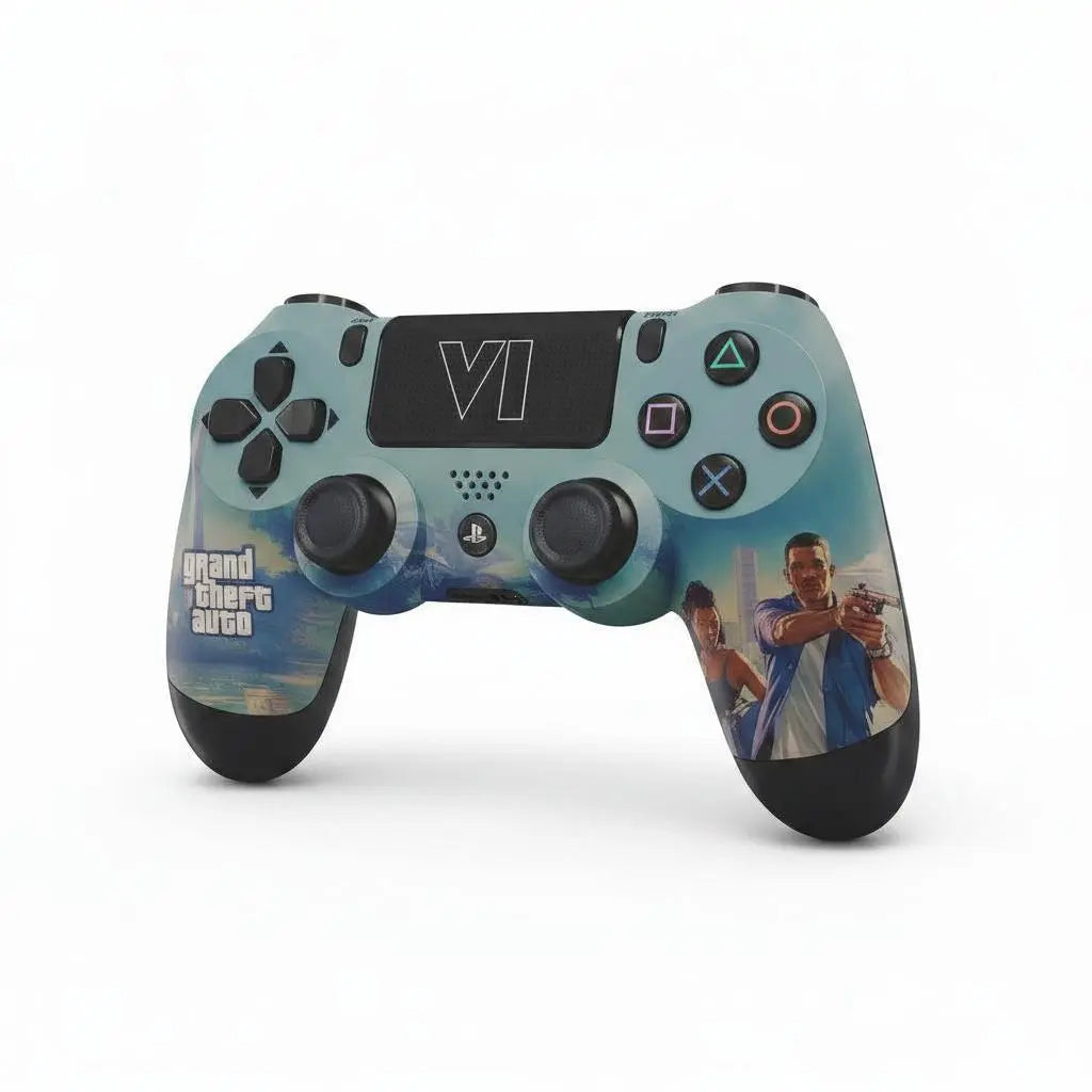 Custom wireless PS4 controller with Grand Thief Auto theme - LebTech Store Lebanon