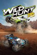 Wild Hunt Two off-road vehicles racing on a desert landscape with 'Wild Off-Road Hunt' text above.