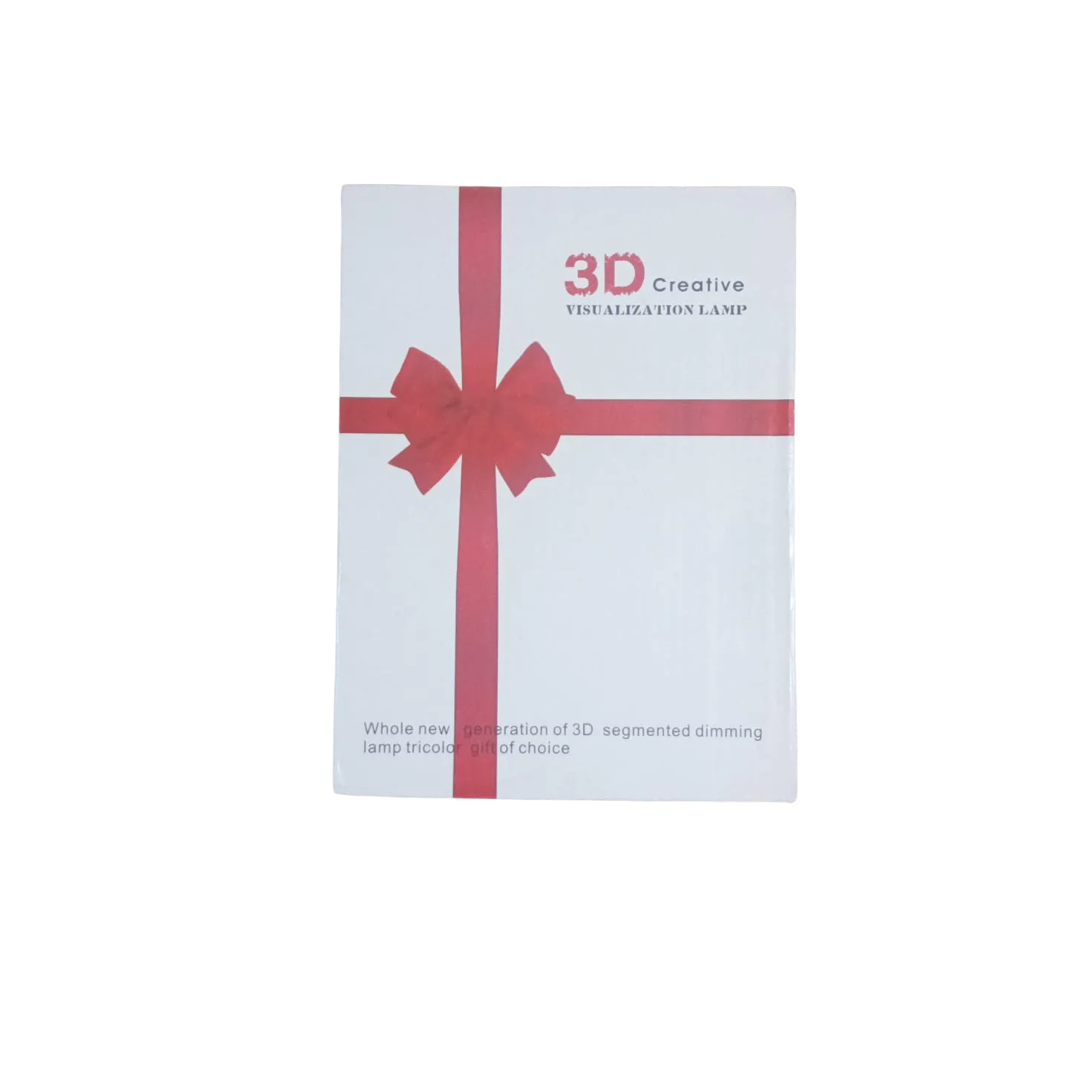 Product packaging with a red ribbon and '3D Creative' branding on a white background
