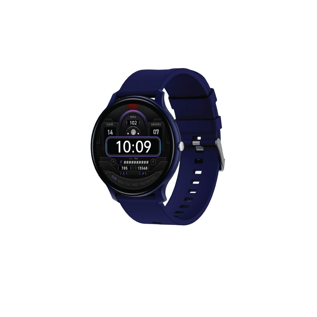 Dark blue Green Lion GT-FIT smart watch with sports band tracking activity and heart rate indicators by LebTech Store Lebanon.