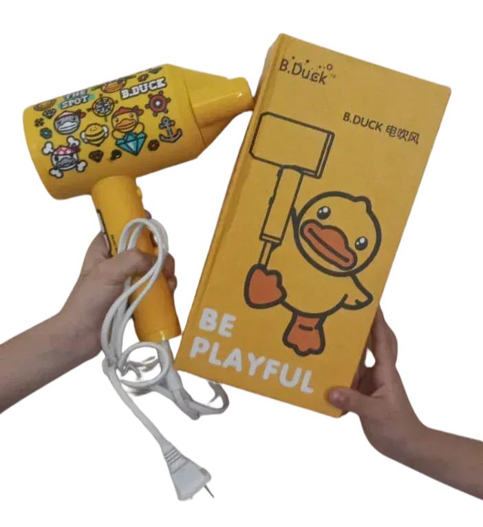 B.Duck Hair Dryer - Compact Portable Travel Blow Dryer with Iconic Yellow Duck Design - LebTech-store
