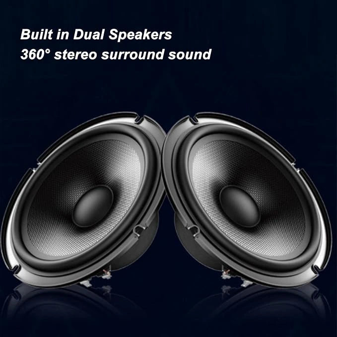 Dual built-in speakers of the roll-up electronic drum set delivering 360-degree stereo surround sound by LebTech Store Lebanon.