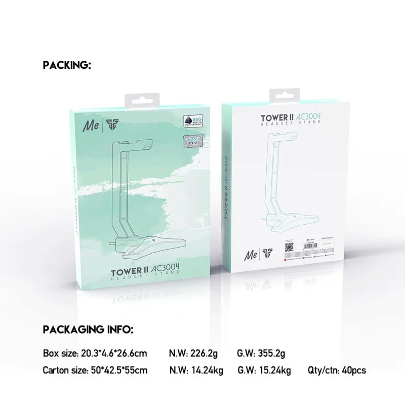 Two packaging boxes for a product with dimensions and weight information displayed.