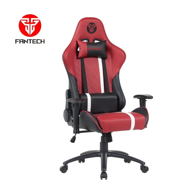 Fantech GC194 Ergonomic Gaming Chair in Red and Black at LebTech Store Lebanon, featuring a high-back racing design, 2D armrests, and a sturdy metal base with fast delivery across Lebanon.