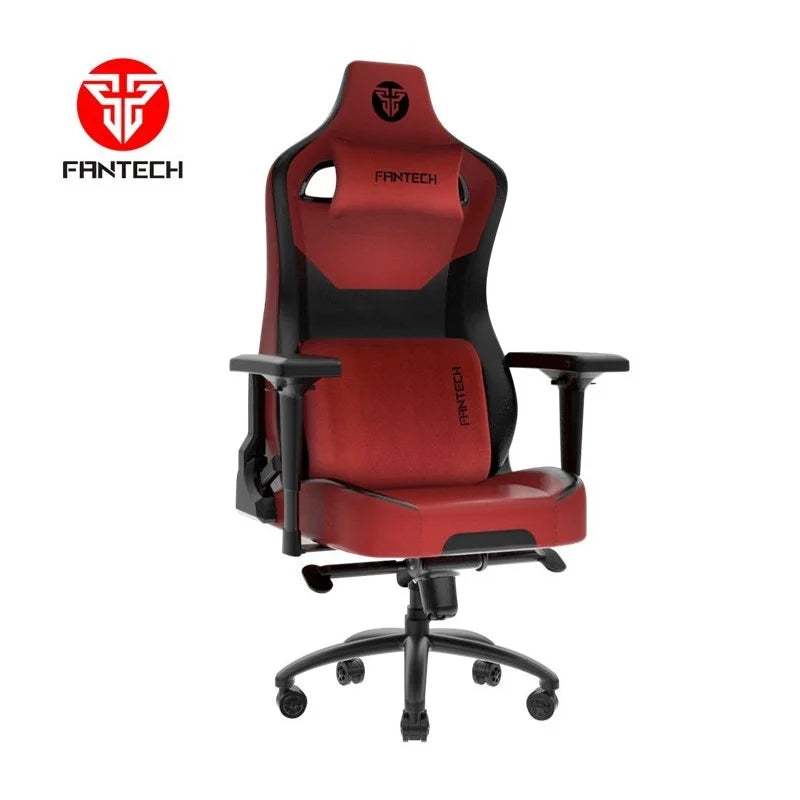 Fantech Alpha GC283 Premium Gaming Chair Red Edition at LebTech Store Lebanon, featuring a racing-style ergonomic design, 4D armrests, and detachable lumbar support for gamers across Lebanon