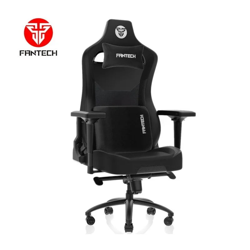Fantech Alpha GC283 Premium Gaming Chair in All Black at LebTech Store Lebanon, featuring a sleek stealth design, 4D armrests, and high-density foam for maximum comfort with fast delivery across Lebanon.