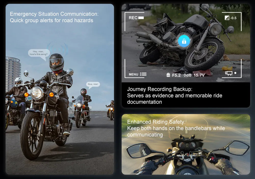 FreedConn R3 PRO V2 headset showcasing journey recording evidence loop and group communication from Lebtech Store Lebanon
