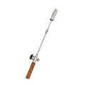 Green Lion GNFLTRCGAS gas torch with silver extendable nozzle and wooden handle