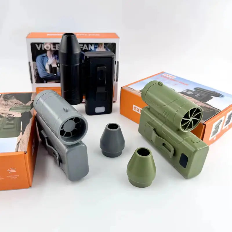 GX18 Violent Fan gray and army green color variants with retail boxes from Lebtech Store Lebanon