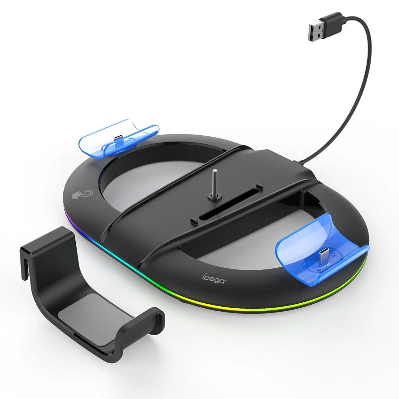  ipega PG-P5S045H Multi-Functional RGB Charging Stand main view for PS5 Slim at Lebtech Store Lebanon.