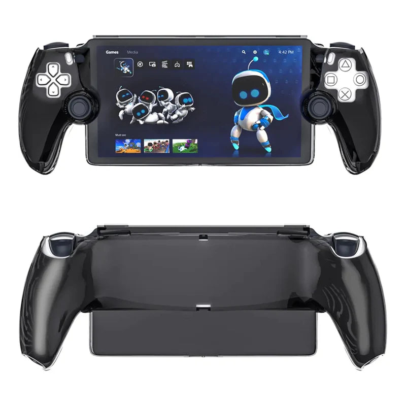 Lucky Fox LF-P526 Crystal Case for PlayStation Portal, high-quality transparent protective shell available at Lebtech Store Lebanon.