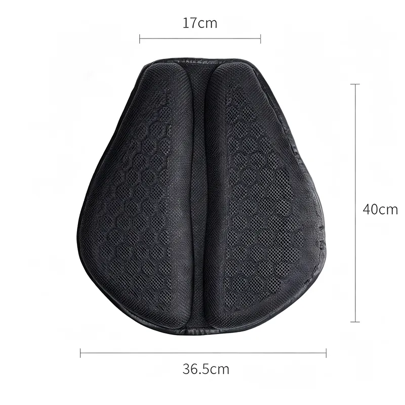 Petal Shaped Motorcycle Seat Cushion dimensions infographic diagram 40x36.5cm from Lebtech Store Lebanon