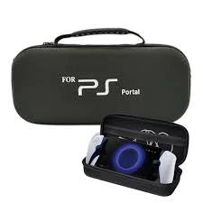 Portal HL-22 Protective Case showing the shockproof exterior and molded interior with PlayStation Portal console - Lebtech Store Lebanon.
