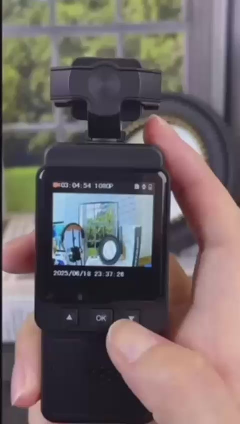 Portable Action Camera - 1080p HD Body Cam with Wi-Fi & Night Vision