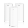 Three white tower-style Tenda Nova EX12 AX3000 whole home gigabit mesh Wi-Fi 6 nodes standing together, available at Lebtech Store with fast delivery across Lebanon.