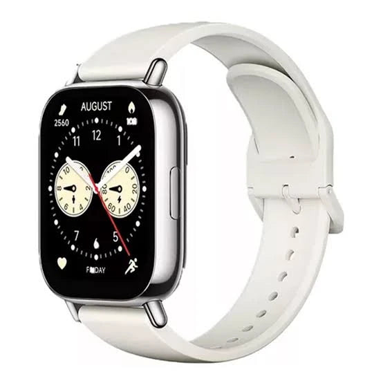 Xiaomi Redmi Watch 5 Lite smartwatch in light gold with a comfortable white TPU strap, available at Lebtech Store with fast delivery across Lebanon.